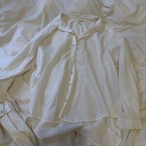 Classic White Button-Up Shirt